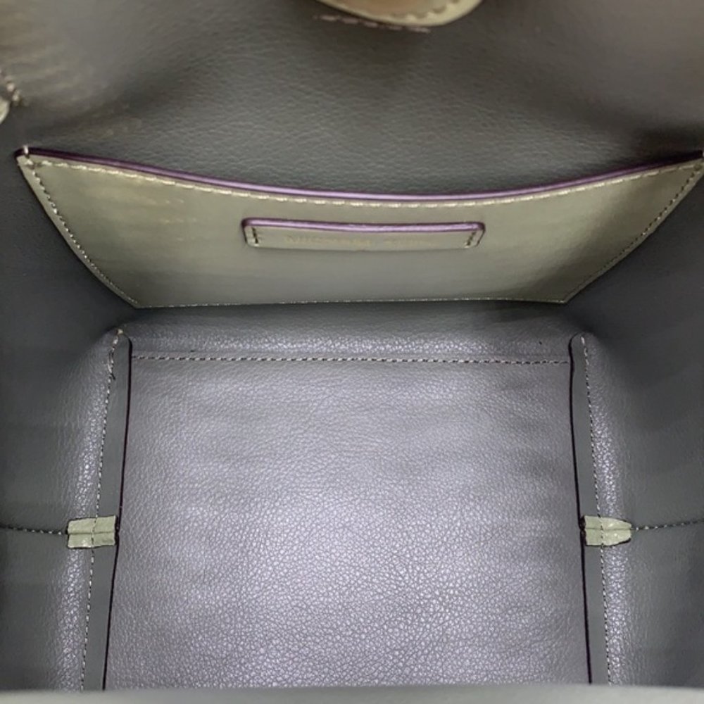 Michael Kors Emilia Small Bucket Bag Messenger Leather Light Sage - Picture 12 of 16